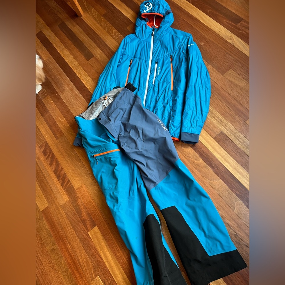 Ortovox, size large, ski jacket and ski pants